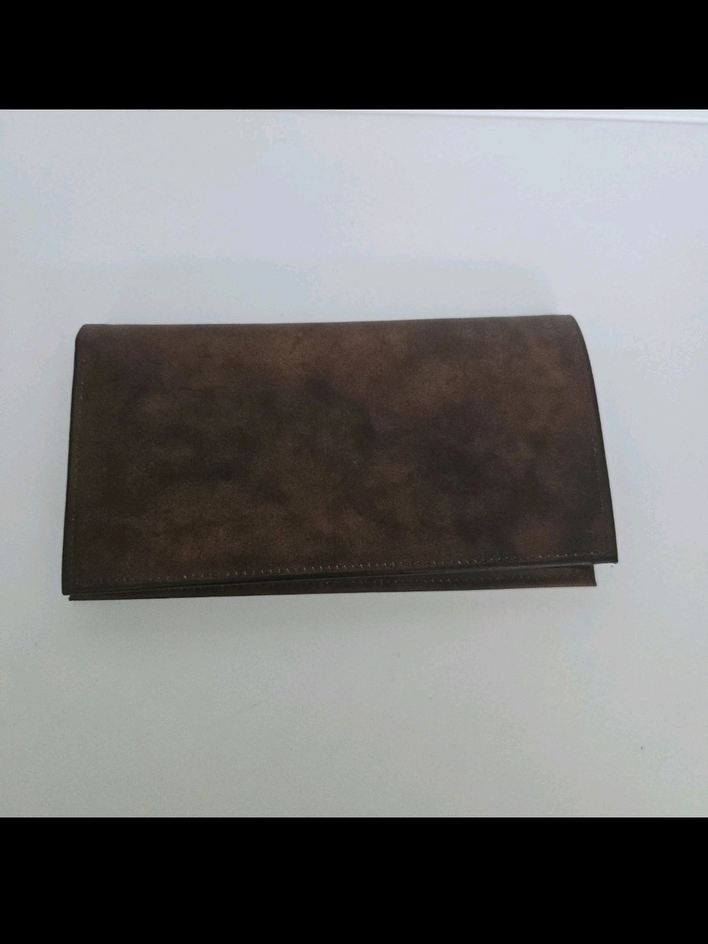 Vintage Rolfs Dark Brown Soft Leather Checkbook Cover and Pocket Wallet